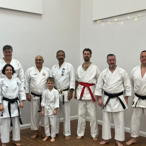 Members of Andover Karate Club at the Course 9 December 2023