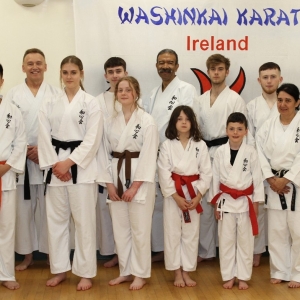 Group shot of Northern Ireland students attending Gasshuku